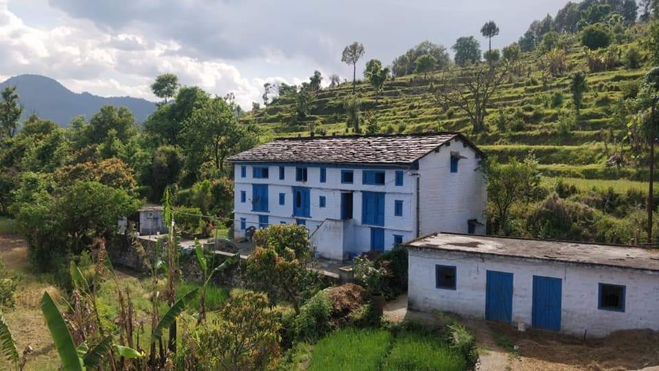 A beautiful village in the Himalayan region Bana