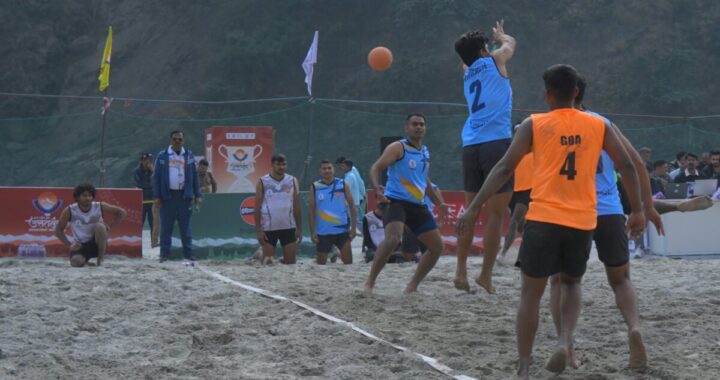 उत्तराखंड: (बड़ी खबर) 38वें राष्ट्रीय खेल में बीच हैंडबॉल लीग मैचों का शुभारंभ