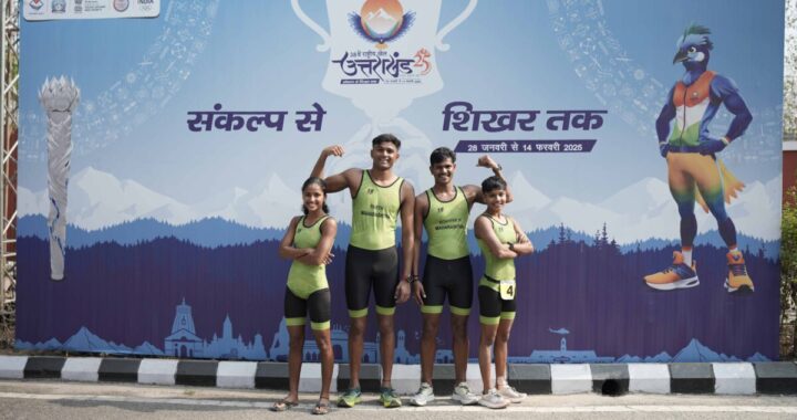 हल्द्वानी :(बड़ी खबर) 38वें National Games  में ट्रायथलॉन  रिले का आयोजन, महाराष्ट्र को GOLD मेडल