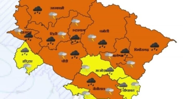 देहरादून :(बड़ी खबर) फिर बारिश का दौर, इन जिलों में छुट्टी, Alert जारी