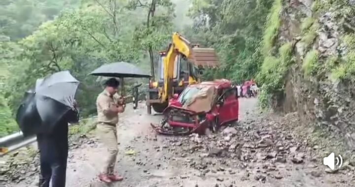 उत्तराखंड: यहां एक झटके में कार हुई चकनाचूर
