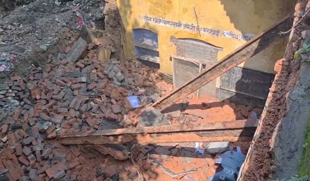 Dilapidated school building collapses