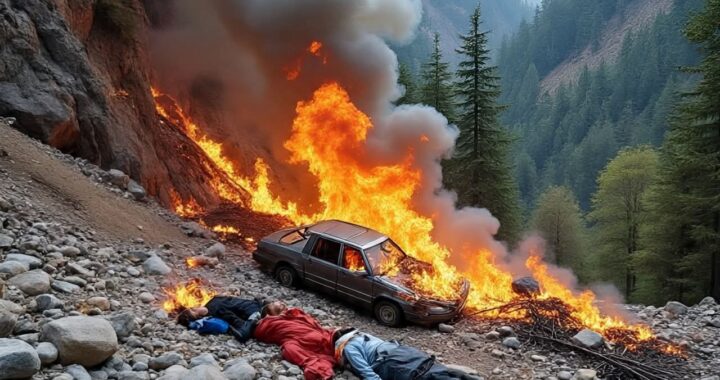 उत्तराखंड में भयावह हादसा…आग का गोला बनी खाई में गिरी कार, जिंदा जले दंपती और बेटा