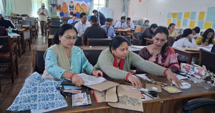 भीमताल में आयोजित चार दिवसीय बैगलेस डे प्रशिक्षण कार्यक्रम का समापन