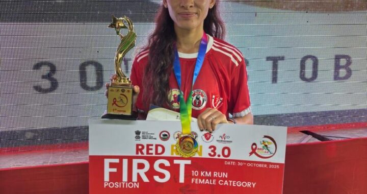 उत्तराखण्ड की अनीशा ने 10 किलोमीटर की 3.0 राष्ट्रीय रेड रन मैराथन प्रतियोगिता में किया प्रथम स्थान प्राप्त
