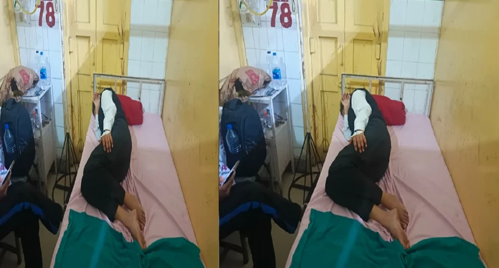 Two girl students were burnt