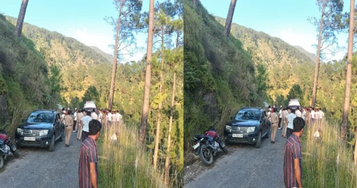 उत्तराखंड में यहाँ हुआ दर्दनाक हादसा: खाई में कार गिरने से पूर्व फौजी और चालक की मौत