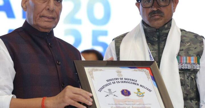 उत्तराखंड के पूर्व सैनिक नायक विनोद कुमार को मिला दिल्ली में गौरव सम्मान