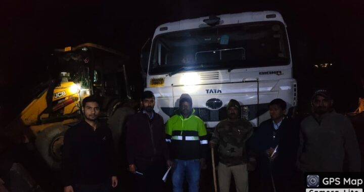 हल्द्वानी :(बड़ी खबर) कोटाबाग में अवैध खनन पर बड़ी कार्रवाई, दो JCB और तीन डंपर सीज