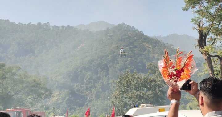 नैनीताल : मुख्यमंत्री पुष्कर सिंह धामी का नैनीताल के सूर्या गांव में भव्य स्वागत