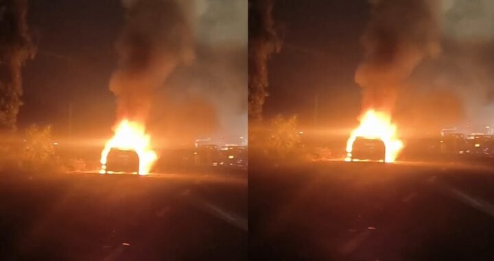 उत्तराखंड: यहाँ चलती कार अचानक बनी आग का गोला