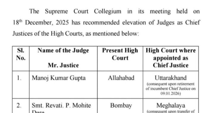 उत्तराखंड हाईकोर्ट को मिला नया चीफ जस्टिस