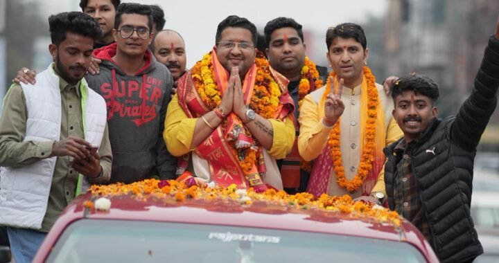 उत्तराखंड: कार्तिक हर्बोला का हल्द्वानी में भव्य स्वागत, युवा मोर्चा ने आयोजित किया आशीर्वाद समारोह