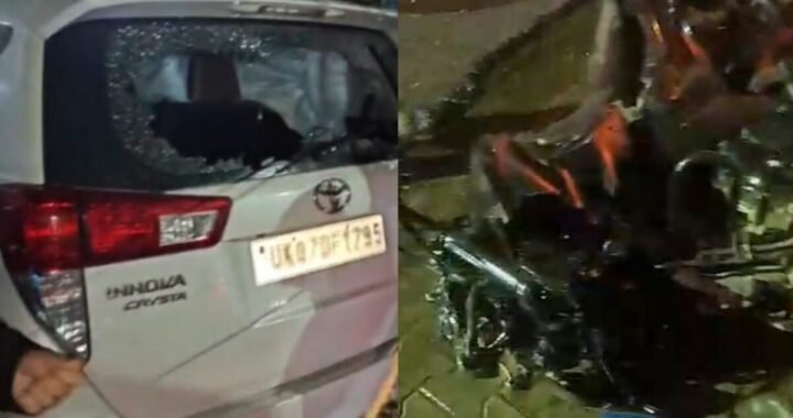 उत्तराखंड: बेकाबू इनेवा का आतंक,2 कार, 2 स्कूटी व 3 बाइक को मारी टक्कर, एक की मौत