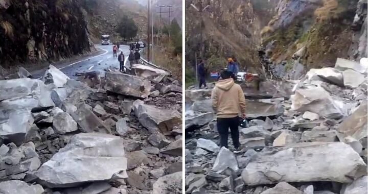 उत्तराखंड: चमोली में बारिश के बाद भूस्खलन, बदरीनाथ हाईवे बंद