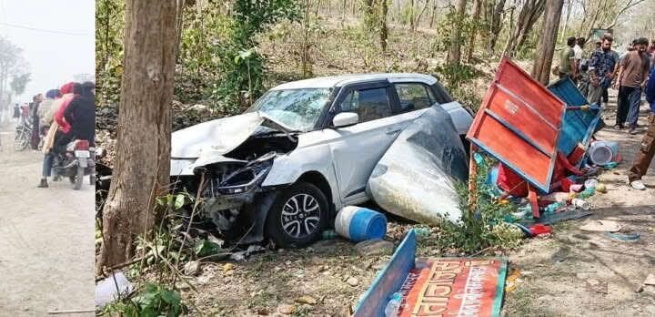 उत्तराखंड: तेज़ कार ने ठेले के परखच्चे उड़ाए, युवक को मार डाला