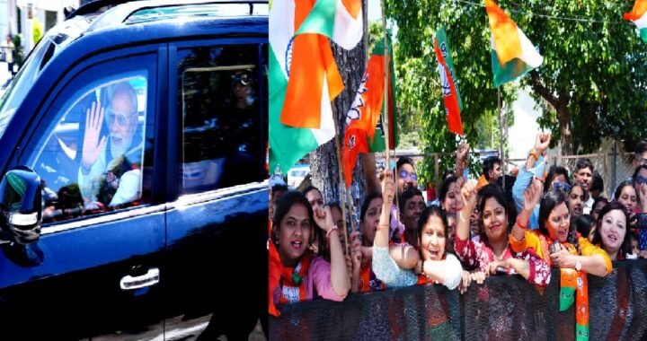 12 KM लंबी मानव श्रृंखला से पीएम मोदी का भव्य स्वागत, उत्तराखंड हुआ ‘नमोमय’