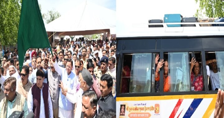 उत्तराखंड चारधाम यात्रा 2026 की शुरुआत, सीएम धामी ने बसों को दिखाई हरी झंडी