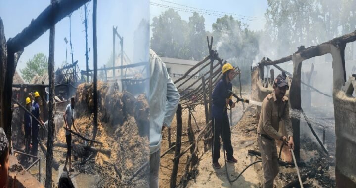 उत्तराखंड: यहाँ गुर्जर बस्ती में लगी आग, 6 घर जलकर राख