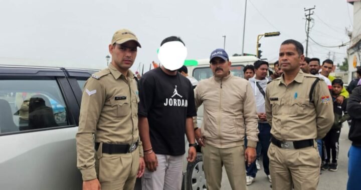 देहरादून :(बड़ी खबर) पिता की वर्दी और टोपी भी काम न आई, पुलिस ने उतारी खुमारी