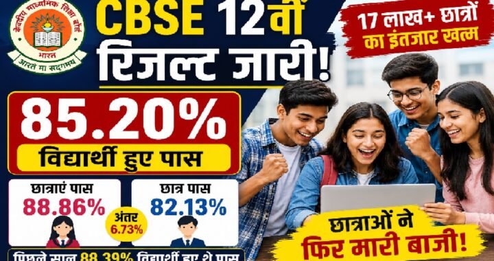 उत्तराखंड: सीबीएसई 12वीं परीक्षा परिणाम घोषित, इस बार घटा पास प्रतिशत