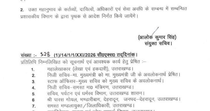 देहरादून :(बड़ी खबर) आज फिर इन नेताओं को मिले दायित्व