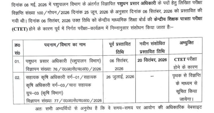 देहरादून: इस भर्ती परीक्षा की आई update