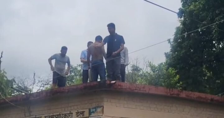 उत्तराखंड: पेट्रोल लेकर वन चौकी की छत पर चढ़ा युवक, कॉर्बेट में मच गया हड़कंप