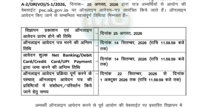 देहरादून :(बड़ी खबर) पशुपालन विभाग में आई सीधी भर्ती की विज्ञप्ति