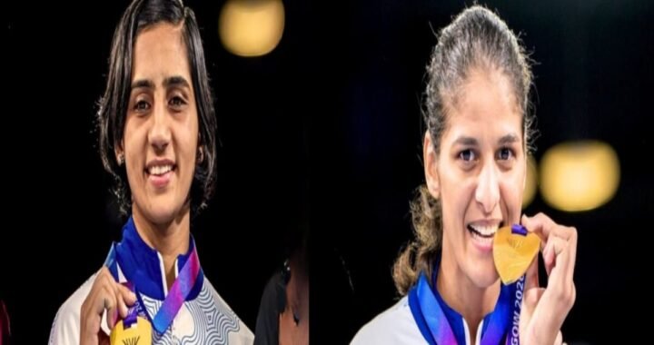 कॉमनवेल्थ गेम्स में जैस्मिन लंबोरिया और प्रीति पवार ने गोल्ड जीतकर देश को किया गौरवान्वित