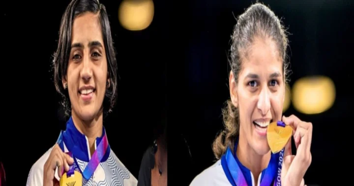 कॉमनवेल्थ गेम्स में जैस्मिन लंबोरिया और प्रीति पवार ने गोल्ड जीतकर देश को किया गौरवान्वित