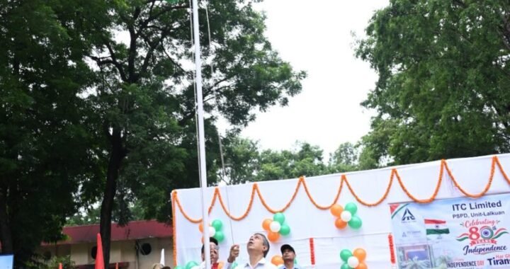 लालकुआं : आईटीसी पेपर मिल में धूमधाम से मना स्वतंत्रता दिवस