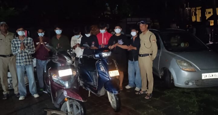 हल्द्वानी : सड़क पर डंडे लहराकर गुंडई करने वाले 15 युवक चिन्हित, 8 पर कार्रवाई