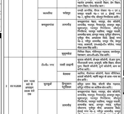 हल्द्वानी : इन इलाकों में 5 अक्टूबर तक रहेगी बिजली गुल